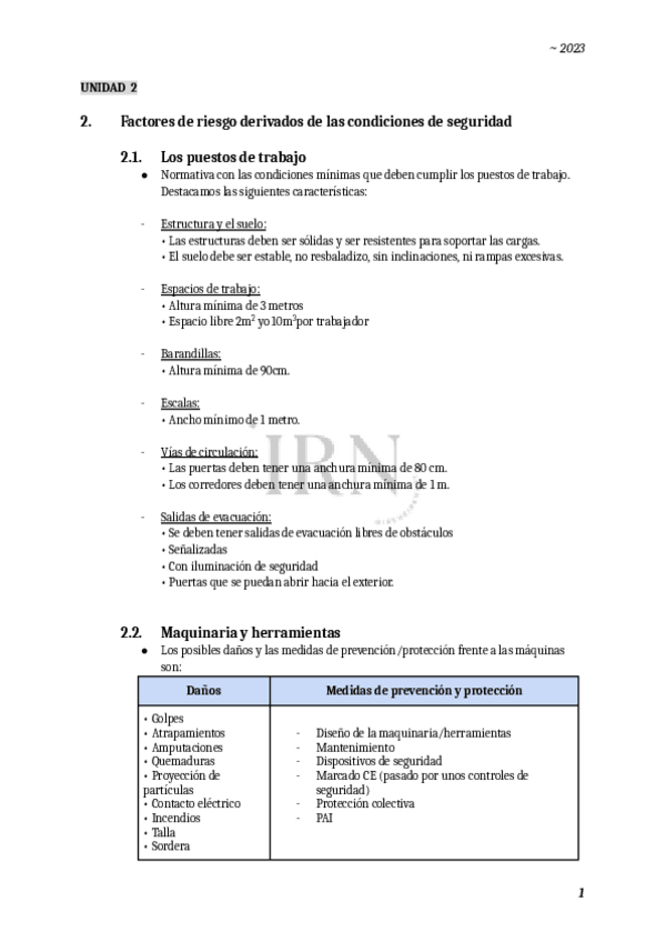 Miniatura del documento UNIDAD-2 (Factores de riesgo derivados de las condiciones de seguridad) ireneiremart-pds (libro: ISBN: 978-84-19957-01-6).pdf