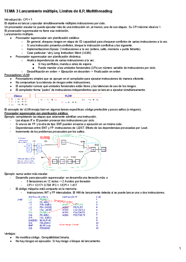 Miniatura del documento TEMA-3-Lanzamiento-multiple-Limites-de-ILP-Multithreading.pdf