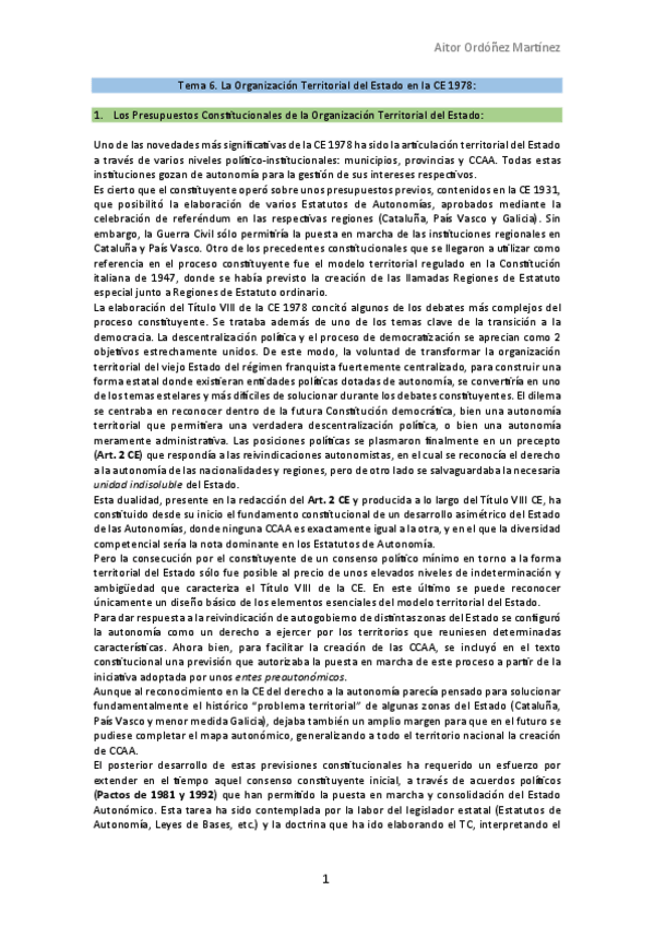 Miniatura del documento Tema 6. La Organización Territorial del Estado en la CE 1978.pdf