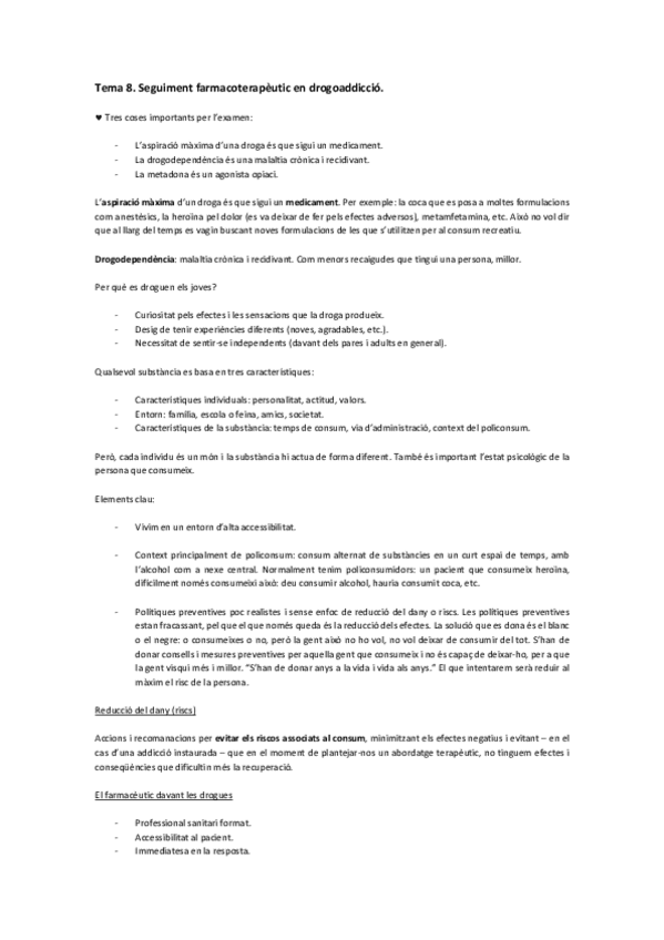Miniatura del documento Tema 8. Seguiment farmacoterapèutic en drogoaddicció.  .pdf