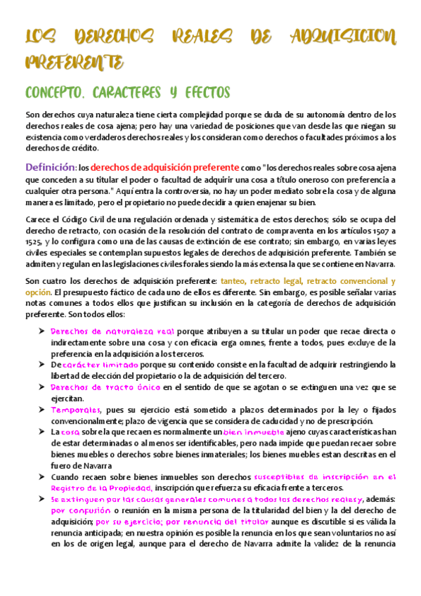 Miniatura del documento LOS DERECHOS REALES DE ADQUISICION PREFERENTE (tema 11).pdf