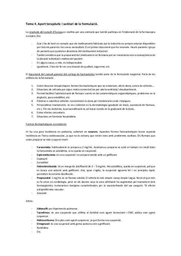 Miniatura del documento Tema 4. Aport terapèutic i sanitari de la formulació. .pdf
