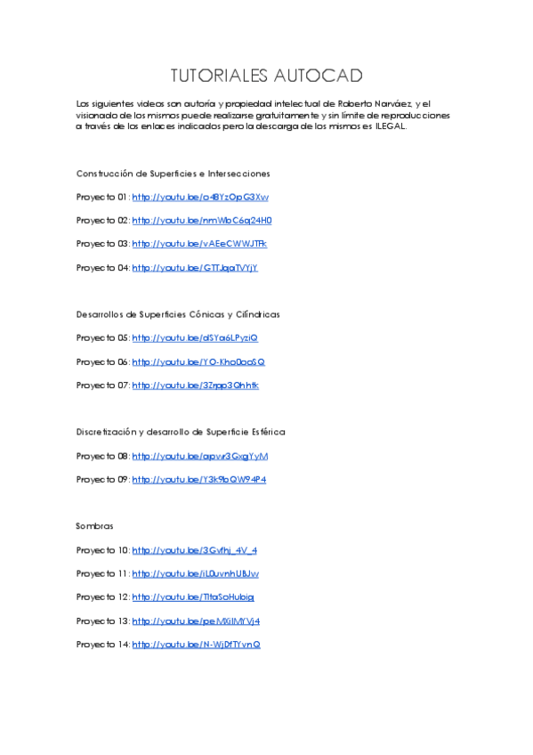 Miniatura del documento Videotutoriales AutoCAD(MUY BUENOS).pdf