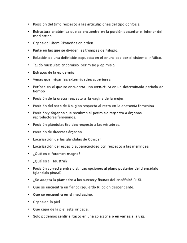 Miniatura del documento PREGUNTAS EXAMEN DE ANATOMIA.docx