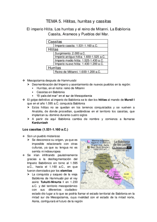 Miniatura del documento Tema 5. Hititas- hurritas y cassitas.pdf