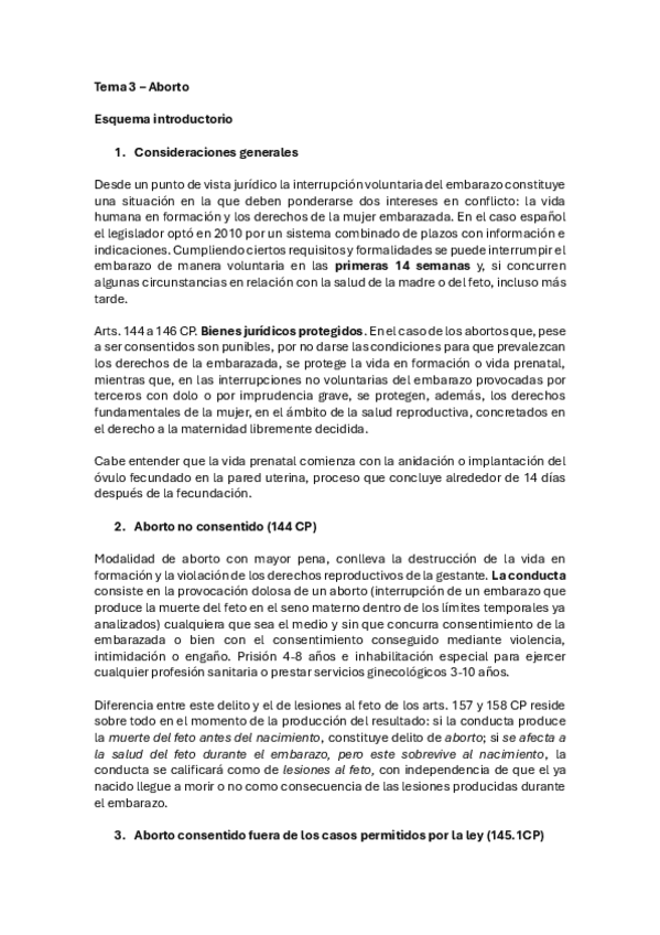 Miniatura del documento Penal parte especial. Tema 3 Aborto.pdf