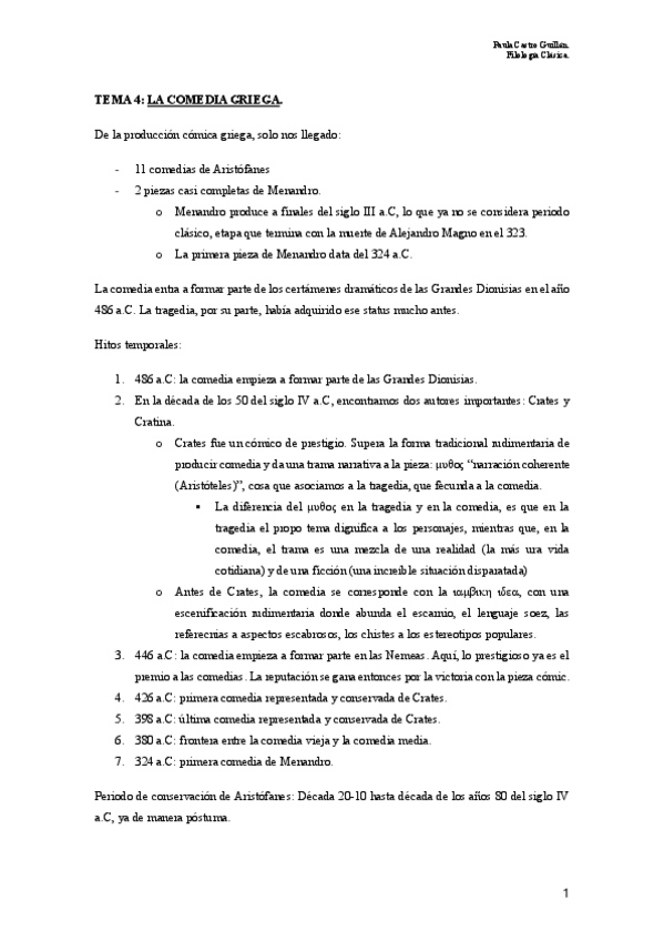 Miniatura del documento Tema 4: Comedia griega.pdf