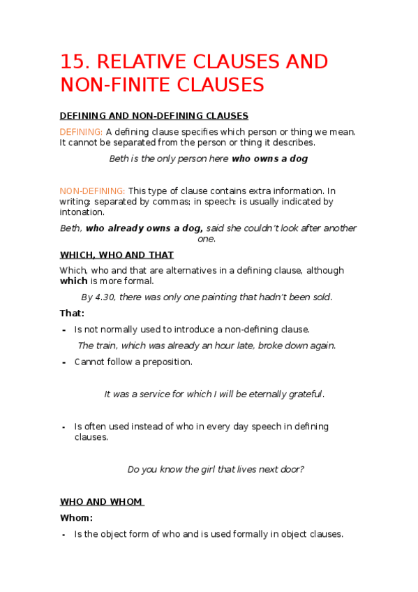 Miniatura del documento 15. RELATIVE CLAUSES AND NON-FINITE CLAUSES.odt