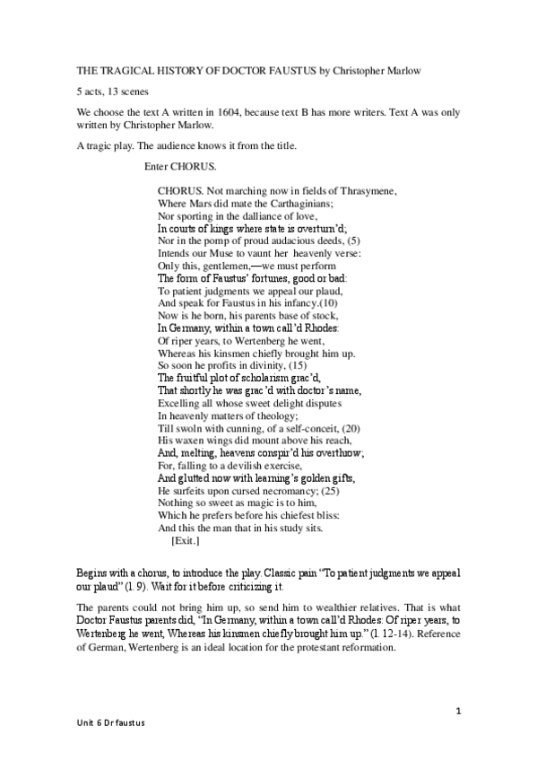 Miniatura del documento Unit-6-THE-TRAGICAL-HISTORY-OF-DOCTOR-FAUSTUS-by-Christopher-Marlow.pdf