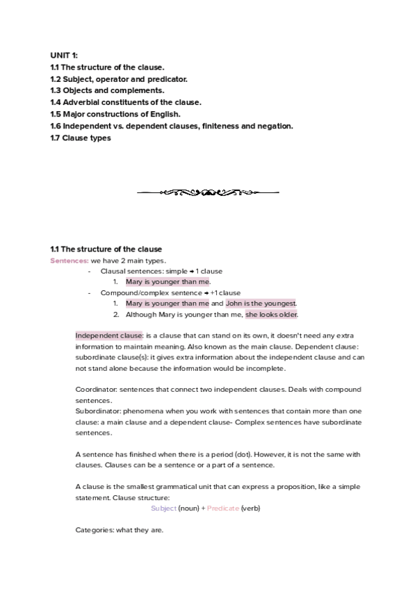Miniatura del documento UNIT 1 Sintaxis del Inglés.pdf