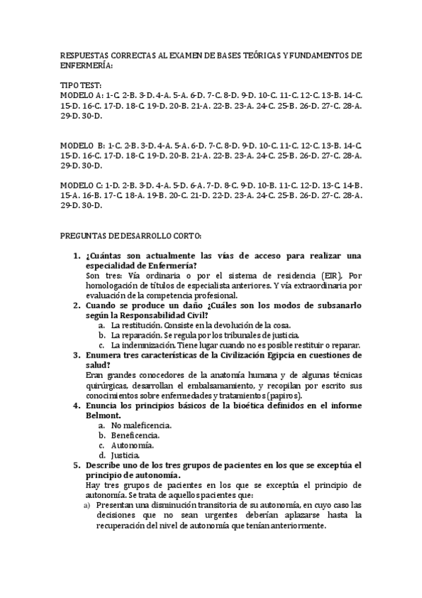 Miniatura del documento RESPUESTAS CORRECTAS AL EXAMEN DE BASES TEORICAS Y FUNDAMENTOS DE ENFERMERIA.pdf