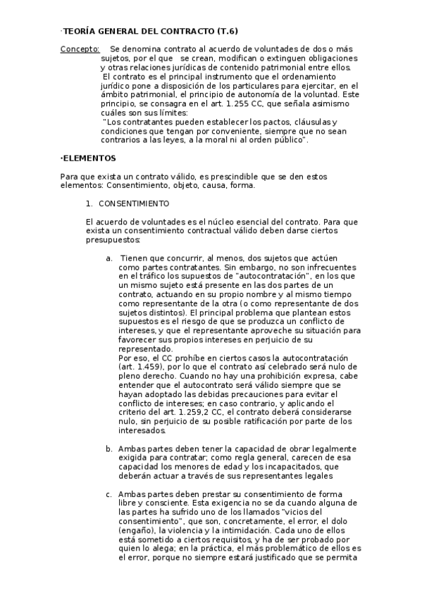 Miniatura del documento T.6. Teoria General del Contracto.docx