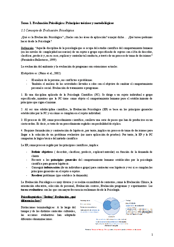 Miniatura del documento Evaluacion-psicologica-1.pdf Enteros CLASE+ MANUAL BALLESTEROS.pdf