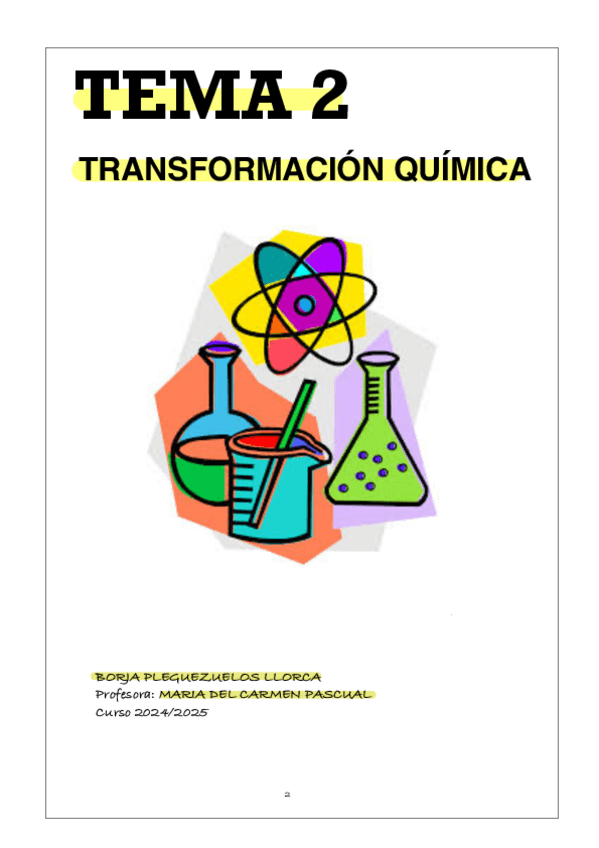 Miniatura del documento 2BACH QUÍMICA || TEMA 2 Transformación química.pdf