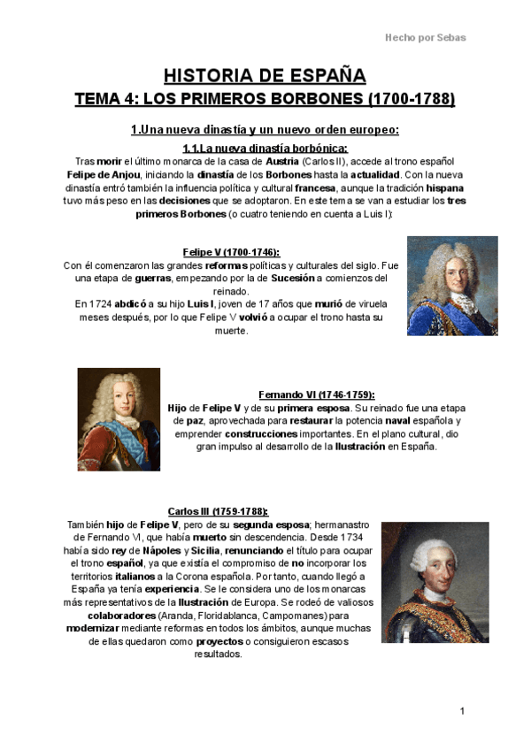 Miniatura del documento Historia-de-Espana-Tema-4-Los-primeros-Borbones.pdf