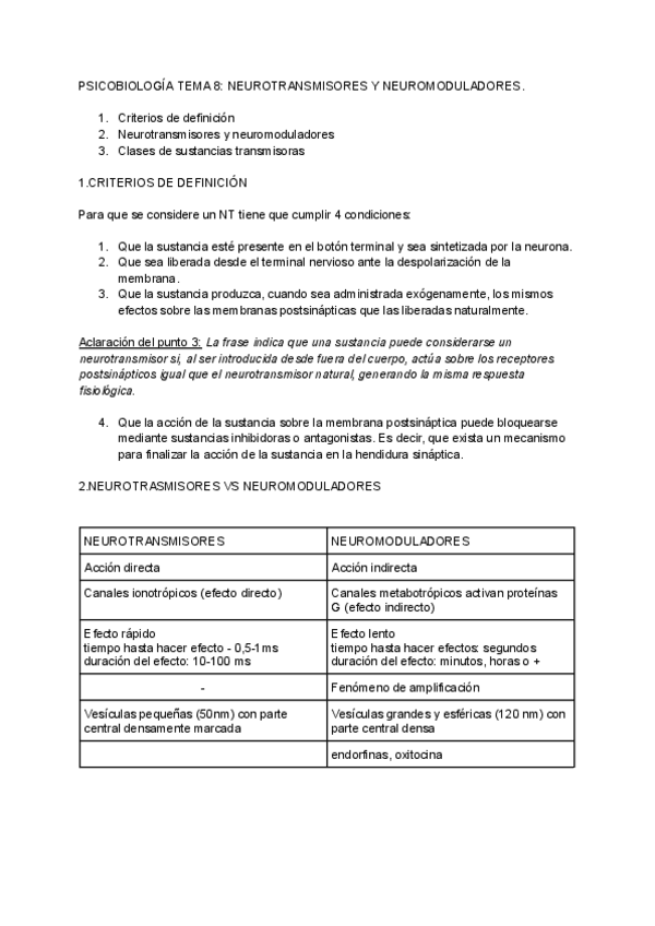 Miniatura del documento PSICOBIOLOGIA-TEMA-8-NEUROTRANSMISORES-Y-NEUROMODULADORES.pdf