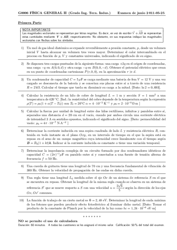 Miniatura del documento FISICA-II-EXAMENES-2011-2024.pdf