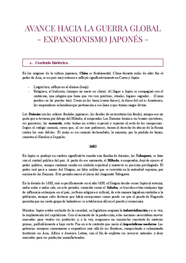 Miniatura del documento EXPANSIÓN JAPONESA EN ASIA ORIENTAL (1931-1941) - BACHILLERATO INTERNACIONAL.pdf