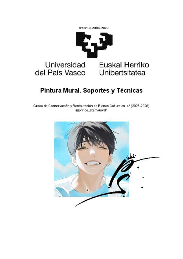 Miniatura del documento Pintura Mural. Soportes y Técnicas (Parte 2 - Temas 4&5).pdf