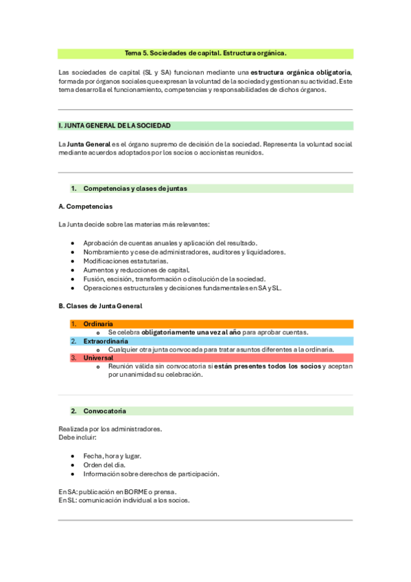 Miniatura del documento Tema 5 - Sociedades de capital - Resumen completo - ADE UV.pdf