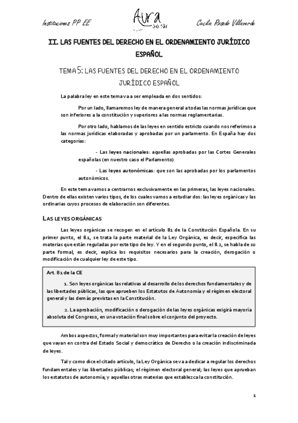 Miniatura del documento TEMA 5 LAS FUENTES DEL DERECHO EN EL ORDENAMIENTO JURÍDICO ESPAÑOL.pdf