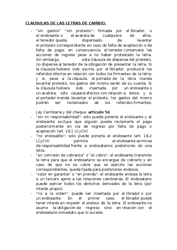 Miniatura del documento CLAUSULAS DE LAS LETRAS DE CAMBIO.docx