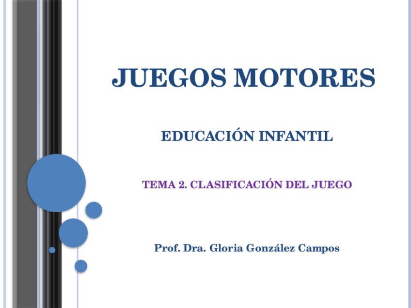 Miniatura del documento T-2. CLASIFICACIÓN DEL JUEGO.pptx