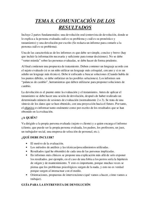 Miniatura del documento TEMA 8 COMUNICACIÓN DE LOS RESULTADOS.docx