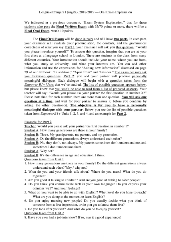 Miniatura del documento Lengua-extranjera-I-ingles-Oral-Exam-Explanation-T.docx
