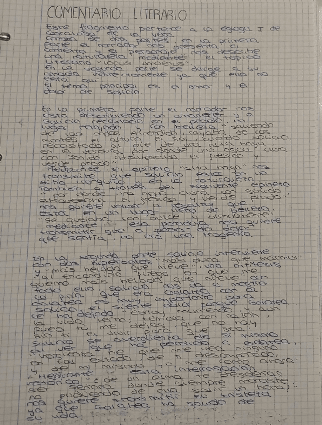 Miniatura del documento Égloga I Garcilaso de la Vega, Comentario literario de texto