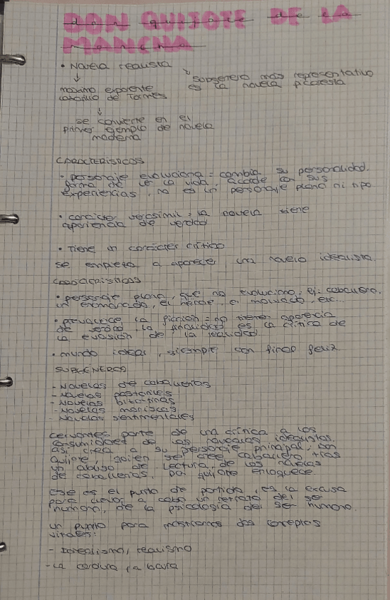 Miniatura del documento Apuntes Don Quijote de la Mancha+comentario literario de texto: el último de Miguel de Cervantes