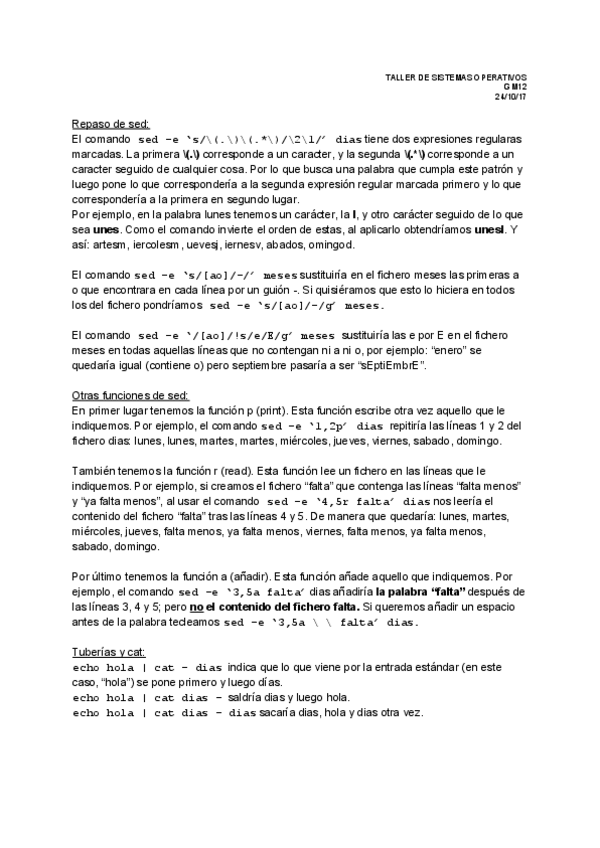 Miniatura del documento Bash- mas de filtros y sed - Sesión 7.pdf