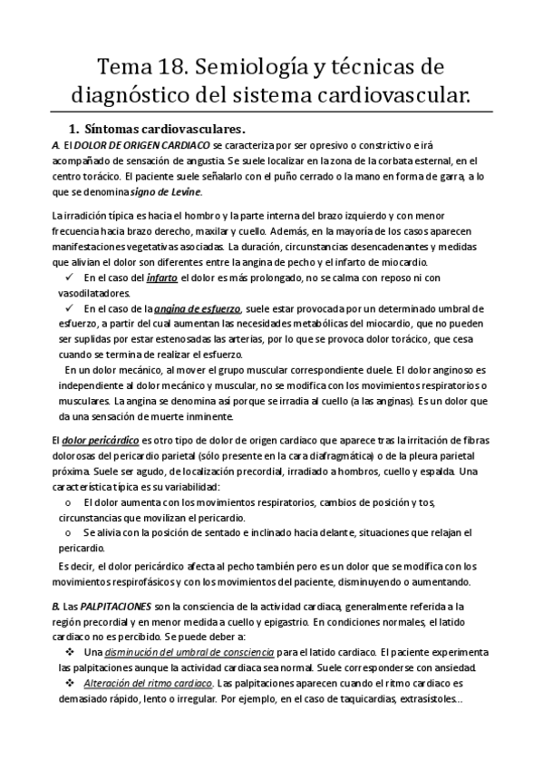 Miniatura del documento Tema 18. Semiología y técnicas de diagnóstico del sistema cardiovascular.pdf