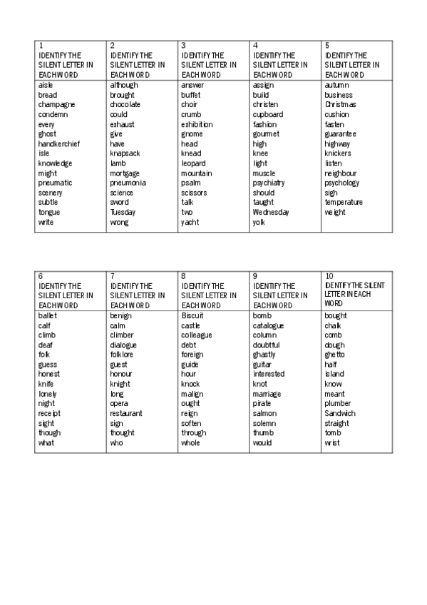 Miniatura del documento SILENT LETTERS exercise 2016 St.pdf