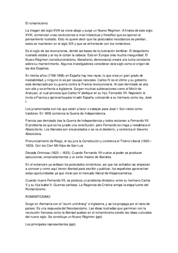 Miniatura del documento 2. El romanticismo.docx